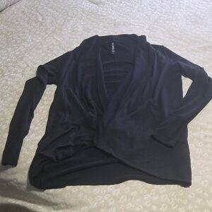 NWOT Athleta Black  Sweater Wrap Size S